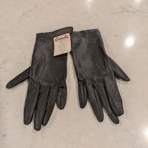 Crescendo Looks & Feels Like Leather Great For Driving Black Women's Gloves